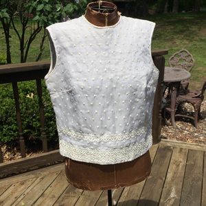Judy Bond Vintage Sleeveless Lace Top